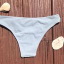 Topshop Baby Blue  Textured Front Knot Bikini Bottoms Photo 8