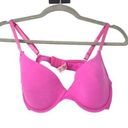  INTIMATES PINK PADDED BRA WOMENS SIZE 36C JUICY COUTURE LOGO BAND Photo 0