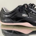 Lacoste Black Pink Shua 2 Lace Leather Sneaker Shoes Photo 2