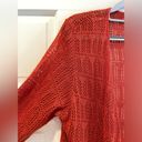 kim rogers  Lightweight Knit 3/4 Sleeve Open Cardigan Orange Size XL Photo 3