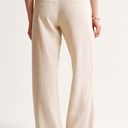 Abercrombie & Fitch Abercrombie Linen-Blend Tailored Wide Leg Pant in Light Beige Photo 2