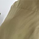 DKNY NEW  Button Front Wide Leg Crop Pant Capri Green Size 10 Photo 2