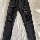 Pretty Little Thing Black Distressed Jeans Photo 4