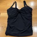 L.L.Bean  women’s black shaping tankini swim top size 16 reg . Photo 1