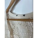 Boho Cream Crochet Lace Top or Swim Swimsuit Cover Up Beach Bohemian Size Medium Photo 4