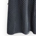 Basic Editions  Vintage Black Polka Dot Wrap Dress 8 Photo 4