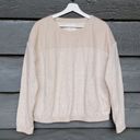 Rei Co-op REl Cooperative Nook Quilted Pullover Heathered Macadamia Brushed Fleece Small Photo 1