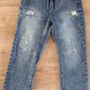 Lane Bryant Bluivy drawstring boyfriend distressed jeans size large NWT Photo 1