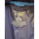 L.L.Bean  Women's Lightweight Windbreaker Small Nylon Rain Jacket Blue Hidden Hood Photo 3