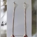 Ettika NWT  18K Gold Plated Chain and Crystal Dangle Earrings Photo 1