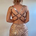 PromGirl Light Pink Sequins Dress Photo 2