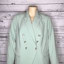 Nine West  NWT Women’s Plus Size 1X Mint Green Notch Collar Blazer Jacket Photo 1