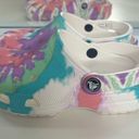 Crocs TIE DYE  Classic Clogs Pastel Rainbow Mens 5 / Women’s 6 Photo 2