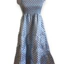 Hill House Home Ellie Nap Dress Size XXL Metallic Blue Snowflake Brocade Photo 7