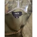 FATE. Women's Sleeveless Cinch Waist Utility Vest Jacket Olive Green Size Small Photo 4