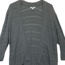 Croft & Barrow  Gray Open Front Draped Cardigan Plus Size 1X knit rayon Photo 1