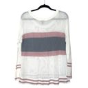 Torrid White Colorblock Open Stitch Knit Pullover Sweater Photo 7