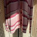 Northern Reflections Vintage  Granny Cardigan Striped Pink Floral Buttons Size XL Photo 5