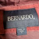 Vtg Y2K Bernardo Plum Purple Suede Button Up Collared Minimal Chore Jacket M Size M Photo 4