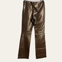 Ralph Lauren Ralph  Vintage Metallic Bronze Leather High Rise Flare Pants 6 Photo 5