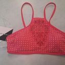 Vera Bradley  REVERSIBLE PINK POLKA DOT SWIM TOP S Photo 0