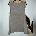 J.Jill  Sz Large Women’s Long 27” Tunic Sleeveless Tank Top Heathered Brown Photo 3