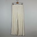 Showpo  | Beca Plisse Pleated Flared Pants in Cream Size 8 Women's Photo 1