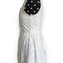 Alya Francesca's  Womens Dress Sz XS White Eyelash Lace Fit and Flare High Neck Photo 3