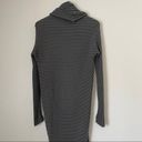 LA Made  Gray Open Waterfall Ribbed Cardigan Wrap XS Photo 4