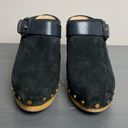 Veronica Beard  Dacey Leather Studded Black Slip On Clog Size 10 Photo 7