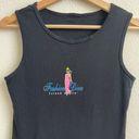 Vintage 90’s Y2K Black Fashion Diva Island Stylin’ Graphic Sleeveless Tank Top Size M Photo 1