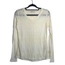 Woolrich Cream Fair Isle Semi-sheer Thermal Long Sleeve Tee Photo 0