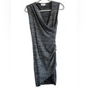 RD Style  Women's Small Sleeveless Formal Comfy Charcoal Ruched Sleeveless Dress Photo 1