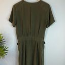 Equipment Femme Olive Green Oliver Utility Silk Mini Dress Photo 1