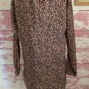 Loft Leopard Print Long Sleeve Scoop Neck Dress in a size XS Photo 1