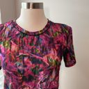 Lululemon  High Neck Run & Train Tee Hyper Flow Pink Black Rainbow HYFL Photo 2