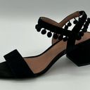 ZARA  Woman Sandals Pom-Poms Fun Suede Unique Size 6.5 B22A Photo 2