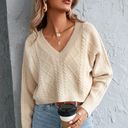 SheIn Cable Knit Cropped Sweater Photo 0