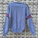 Vintage 89s gray black red color block knit crewneck sweater Size M Photo 2