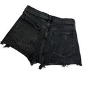 Abercrombie & Fitch  mom Jean shorts black Sz 26 high rise Photo 3