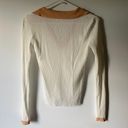 white long sleeve collared top Photo 1