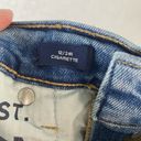 Gap  Sz 12 / 31R High Rise Cigarette Denim Blue Jean Light Indigo Wash Button Fly Photo 7