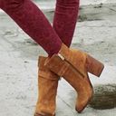 Sam Edelman  Perry‎ Distressed Suede Ankle Boots Womens Size 6 whiskey brown Tan Photo 2