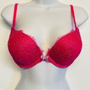 Victoria's Secret  Bombshell Plunge Super Push Up Bra Lace 36A add 2 Cups Pink Photo 0