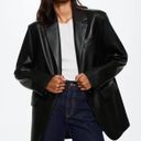 Mango Oversized Leather Blazer Photo 0