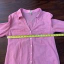 Joie  pink & white gingham button down shirt size S Photo 10