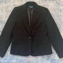 Evan Picone Black Notched Collar Single Button Closure Blazer Size 14 Photo 0