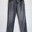 ZARA  Straight Leg Mid Rise Cotton Jeans Anthracite Gray Sz 2 Photo 1