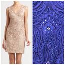 Sue Wong  Natural Soutache Embroidery Dress Photo 1