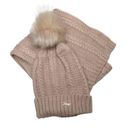 Juicy Couture  Pink Knit Winter Pompom Beanie Hat and Knit Scarf Cozycore Photo 0